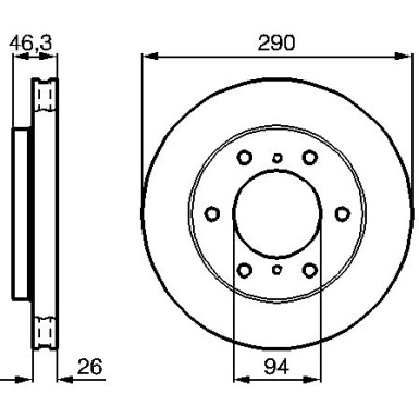 BOSCH | Bremsscheibe | 0 986 478 990