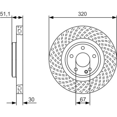 BOSCH | Bremsscheibe | 0 986 479 A59