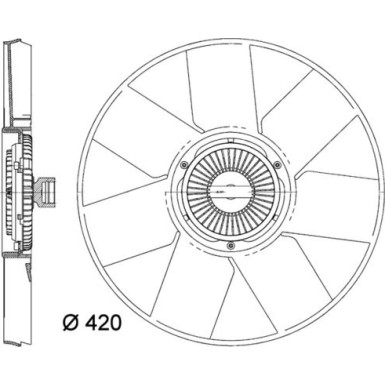 Mahle | Lüfter, Motorkühlung | CFF 472 000P