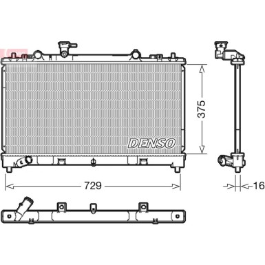 Denso | Kühler, Motorkühlung | DRM44038