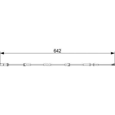 BOSCH | Warnkontakt, Bremsbelagverschleiß | 1 987 473 544