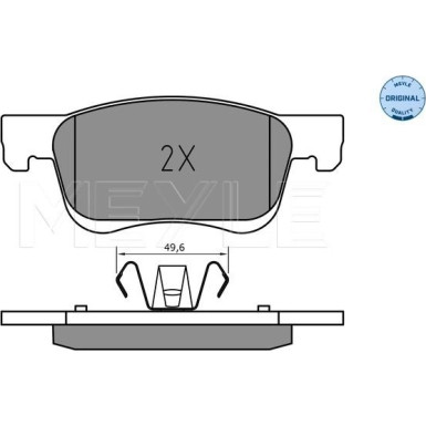 Meyle | Bremsbelagsatz, Scheibenbremse | 025 221 2318