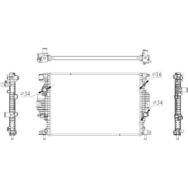 NRF | Kühler, Motorkühlung | 59284