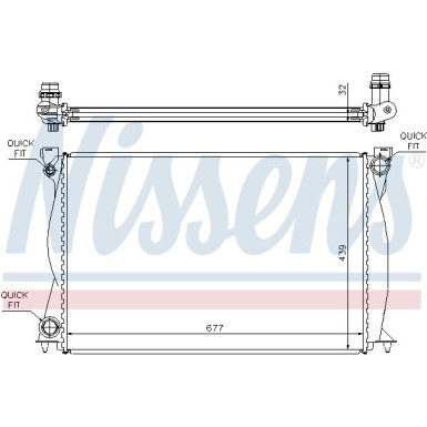 Nissens | Kühler, Motorkühlung | 60231A