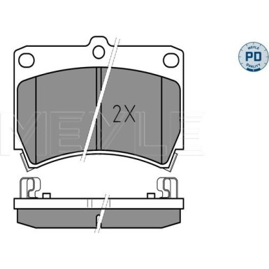 Meyle | Bremsbelagsatz, Scheibenbremse | 025 216 5415/PD