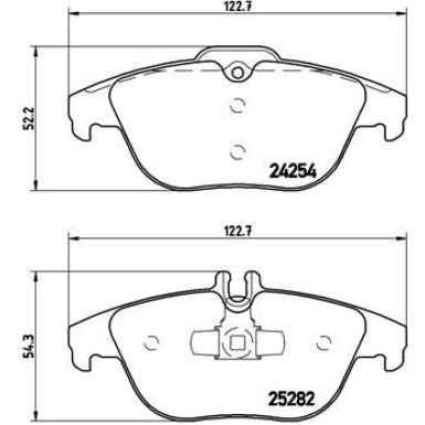 Brembo | Bremsbelagsatz, Scheibenbremse | P 50 104