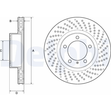 Delphi | Bremsscheibe | BG4781C