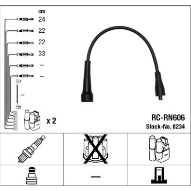 NGK | Zündleitungssatz | 8234