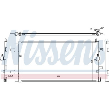 Nissens | Kondensator, Klimaanlage | 940454