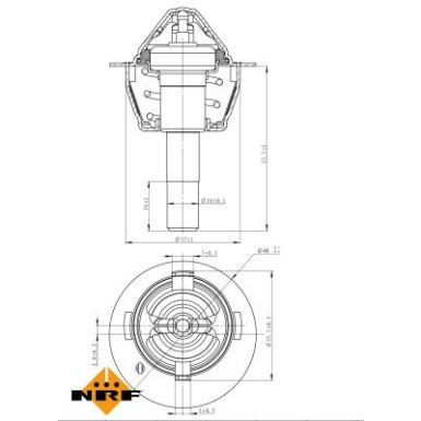 NRF | Thermostat, Kühlmittel | 725189