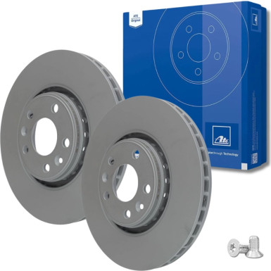 ATE 24.0128-0245.1 Bremsscheibe Ø320mm, 5x114,3, Belüftet, beschichtet, legiert/hochgekohlt