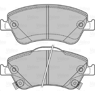 Valeo | Bremsbelagsatz, Scheibenbremse | 601040