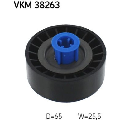 SKF | Umlenk-/Führungsrolle, Keilrippenriemen | VKM 38263