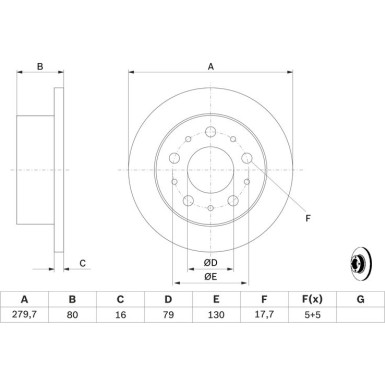 BOSCH | Bremsscheibe | 0 986 479 316