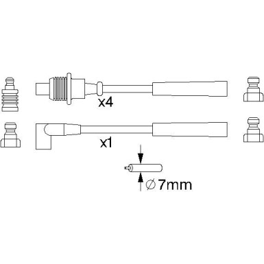 BOSCH | Zündleitungssatz | 0 986 356 715