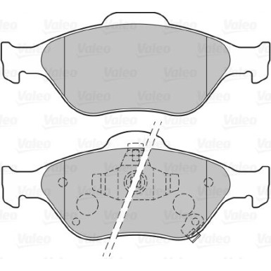 Valeo | Bremsbelagsatz, Scheibenbremse | 301076