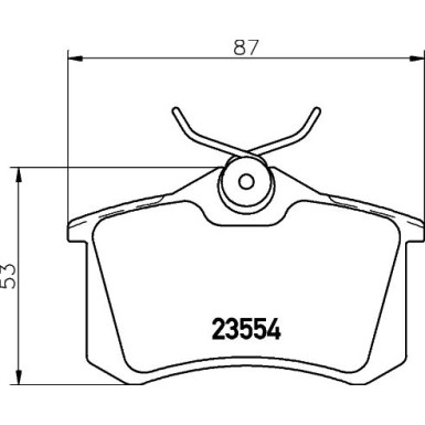 Hella Pagid | Bremsbelagsatz, Scheibenbremse | 8DB 355 018-111