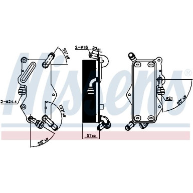 Nissens | Ölkühler, Automatikgetriebe | 90942