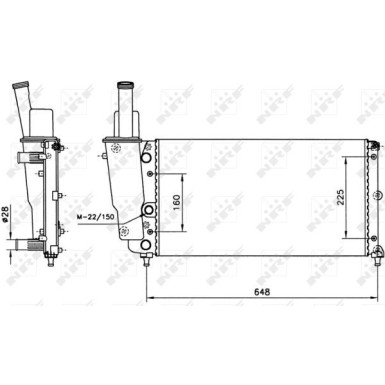 NRF | Kühler, Motorkühlung | 58072