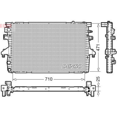 Denso | Kühler, Motorkühlung | DRM32039