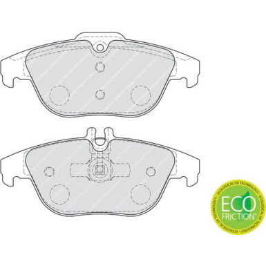 Ferodo | Bremsbelagsatz, Scheibenbremse | FDB1980