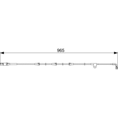 BOSCH | Warnkontakt, Bremsbelagverschleiß | 1 987 473 027