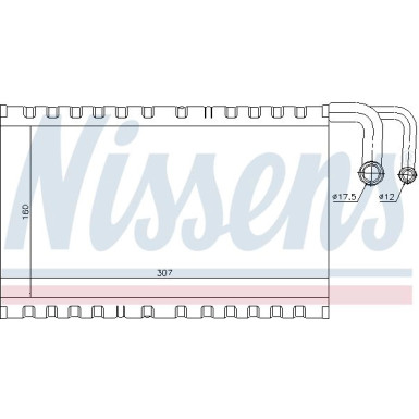 Nissens | Verdampfer, Klimaanlage | 92235