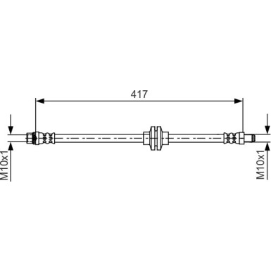 BOSCH | Bremsschlauch | 1 987 481 626