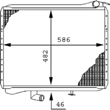 Mahle | Kühler, Motorkühlung | CR 215 000P