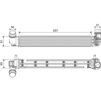 Valeo | Ladeluftkühler | 818878