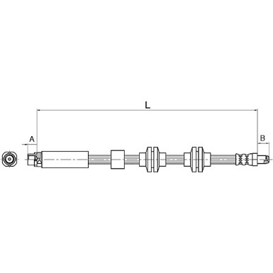 Metzger | Bremsschlauch | 4110143