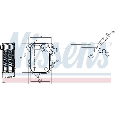 Nissens | Ölkühler, Motoröl | 90679