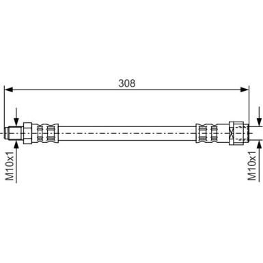BOSCH | Bremsschlauch | 1 987 476 427