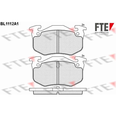 FTE | Bremsbelagsatz, Scheibenbremse | 9010029