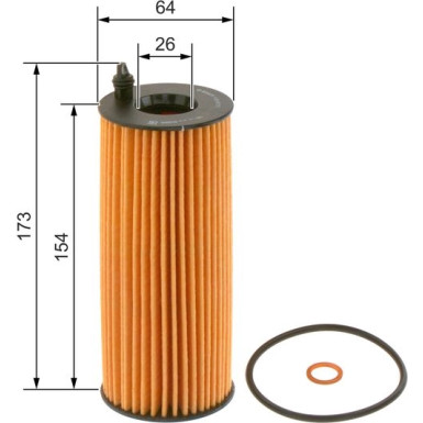 BOSCH F 026 407 072 Ölfilter