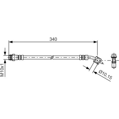 BOSCH | Bremsschlauch | 1 987 481 424