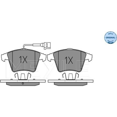 Meyle | Bremsbelagsatz, Scheibenbremse | 025 237 4618/W