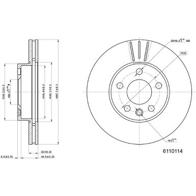 Metzger | Bremsscheibe | 6110114