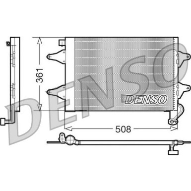 Denso | Kondensator, Klimaanlage | DCN27004