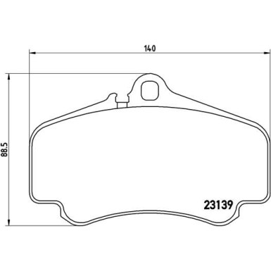 Brembo | Bremsbelagsatz, Scheibenbremse | P 65 011