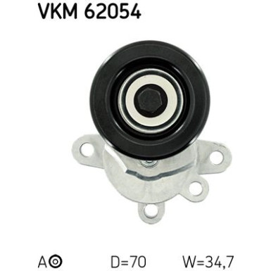 SKF | Spannrolle, Keilrippenriemen | VKM 62054