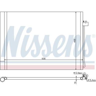 Nissens | Kondensator, Klimaanlage | 940058