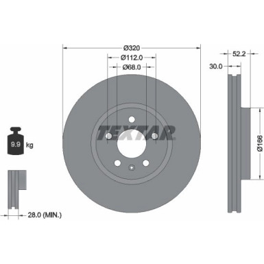 Textar | Bremsscheibe | 92160005