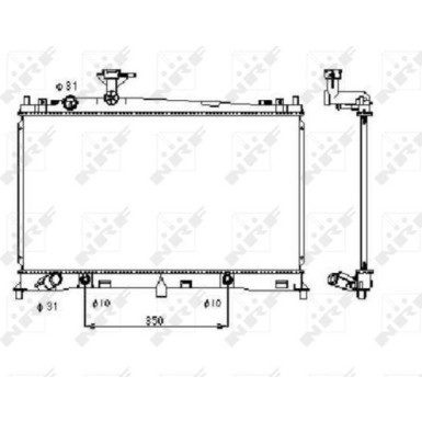 NRF | Kühler, Motorkühlung | 53410