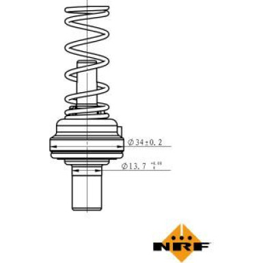 NRF | Thermostat, Kühlmittel | 725085