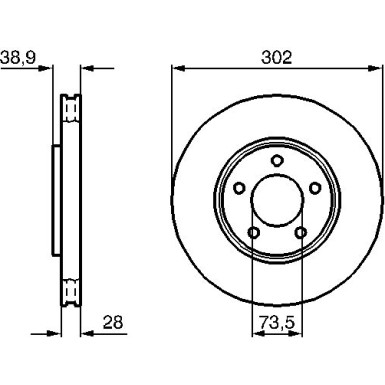 BOSCH | Bremsscheibe | 0 986 479 117