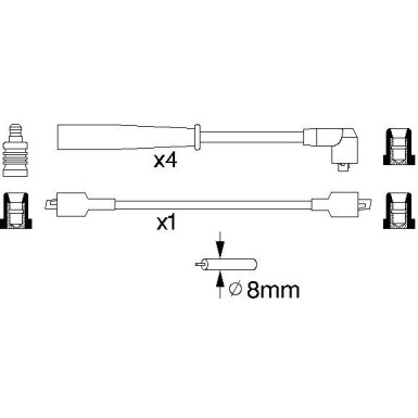 BOSCH | Zündleitungssatz | 0 986 356 774