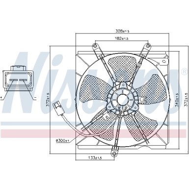 Nissens | Lüfter, Motorkühlung | 85012