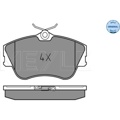 Meyle | Bremsbelagsatz, Scheibenbremse | 025 214 7919