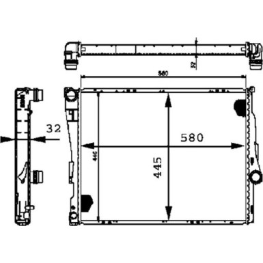 Mahle | Kühler, Motorkühlung | CR 456 000P